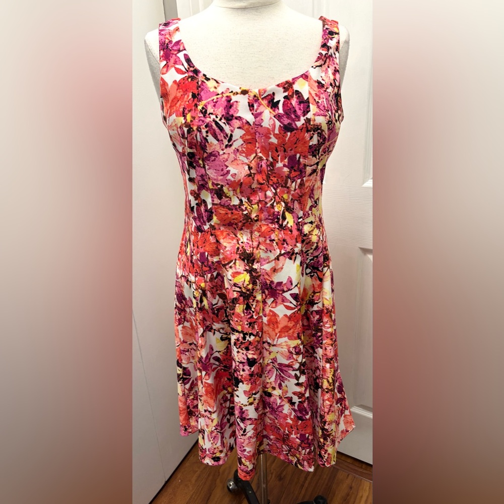 Floral Print Sleeveless Dress